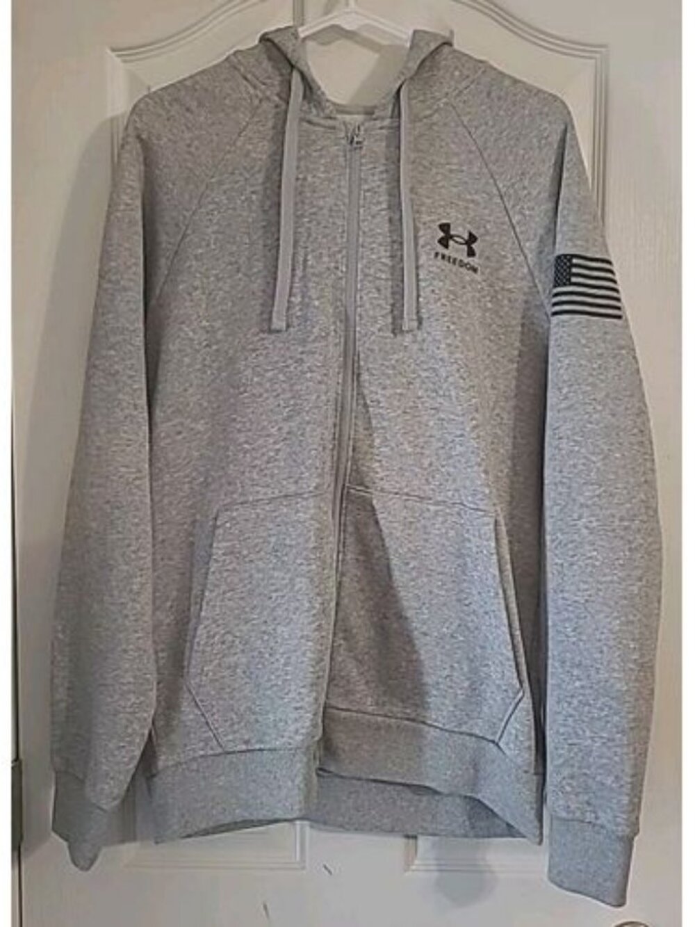 Under Armour Freedom Rival Men's Size Small Fleece Full-Zip Hoodie 1379210-011